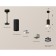 AMBRELLA LIGHT, TECHNO, XP7834002, GU5.3, Gray Sand Gray Club Set