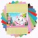 Cardboard color with sparkles, A4, 10 sheets, 10 colors, non -unilateral, one -sided, in a package, 250 g/m², cats aristocrats