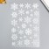 Decorative sticker Room Decor "Snowflake-Mini" 14x21 cm