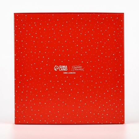 Folding box "Winter mail", 20 x 20 x 4 cm, new year-4