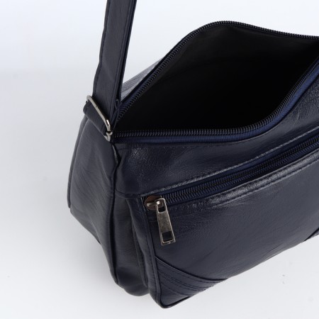 Women's bag with lightning, blue color-4