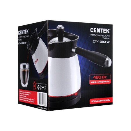 Electric Turkish Centek CT-1080 W, 480 W, 0.5 l, metal case, white-5