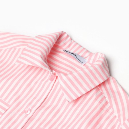Рубашка для девочки KAFTAN "Полоска" размер 32 (110-116 см)-5