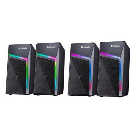 Computer speakers 2.0 Defender Stellar, 2x3, 3.5 mm, black-1