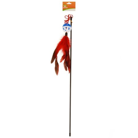 Domesticon with a plastic ball and feathers, a mix of flowers-3