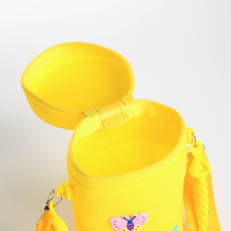 Bag's bag with lightning, stickers mix, yellow color-3