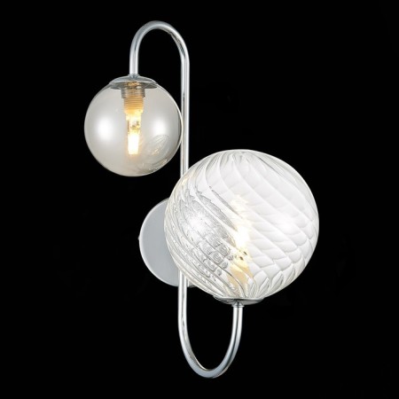 Sconces st. SL1124.101.02. Vinetto. 2x5 watts, G9, 4000k, 19.5x36 cm, chromium color-1