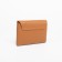 Women's wallet on the button, brown color