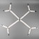 Clamps on the elastic band, with regulators, on 4 angles, 2 × 240 cm, white color