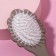 Comb - mini massage, 17.5 × 7.3 cm, brown color