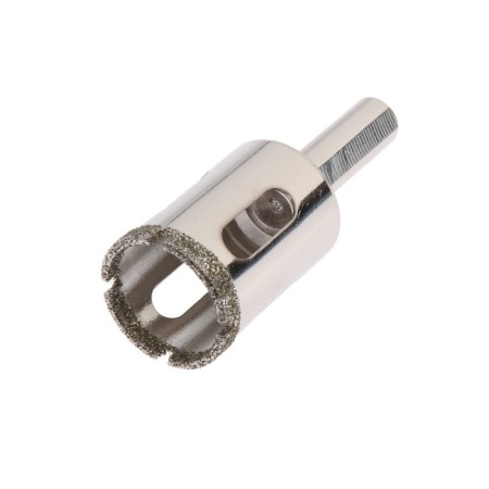 Diamond drill on glass and ceramics of the tundra, trihedral shank, 24 x 65 mm
