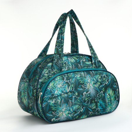 Road bag with lightning, external pocket, sea wave color