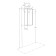 Cabinet of hinged Aquaton Asti, color white gloss, ash shimo
