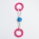 Cable toy with chewing elements "2 spiked rings", up to 29 cm, up to 120 g, mix