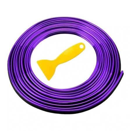 Molding is flexible intraspillene, purple, 5 m-5