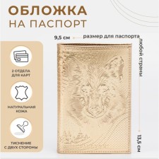 Cover for passport, gold color