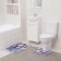 A set of mats for the bathroom and toilet Dilan "Bricks", 2 pcs: 40 × 50, 50 × 80 cm