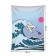 Decorative panel with photo printing "Cat on the Wave", vertical, size 150x200 cm