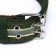 Four -layer reflective collar with a swivel 65 x 4 cm, green
