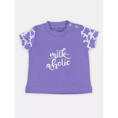 Clothing kit for children's Rant Milk-Aholic, 2 items: pants, T-shirt, height 68 cm, purple color-1
