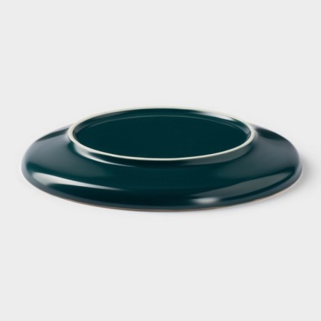 Ceramic pies "Emerald", d = 15 cm, green color-2