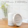 A set of accessories for the bathroom "Jacqueline", 3 items (soap dish, soap dispenser, glass), white color