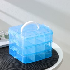 Organizer for the trifles of Dolyana, 3 tiers, 18 cells, 15 × 15 × 12 cm, color mix
