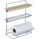 Colder for paper towels, desktop, 19x37x33 cm, chromium color, mg034