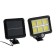 LED spotlight on a sunny battery 18 W, remote panel, 15 × 11 × 4 cm, 6500k