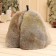 Bath cap of "premium" sheepskin, blue