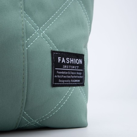 Zipper bag with zipper, green color-3