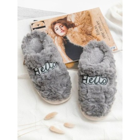 Home Hello slippers, closed nose, size 38-39, color gray color-2