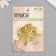Brads for creativity metal "gold" set 40 pcs 1 cm 15.5x8.8x2 cm