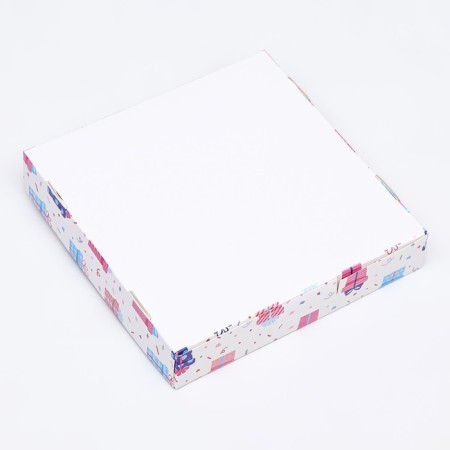 Self -assembly box, "gifts", 16 x 16 x 3 cm-3