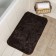 Bath and toilet rug “fluffy”, 50 × 80 cm, brown color