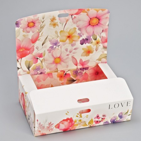 Gift Folding Bilateral Folding, Packaging, “With Love”, 16.5 x 12.5 x 5 cm-4