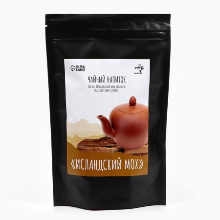 "Jackie. Icelandic moss" in pyramids with hibiscus and mint, 20 pyramids of 3 g