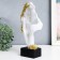 Souvenir Polystone Bust "couple - passion. Flowers" White with gold 6.5x18.5x30.5 cm