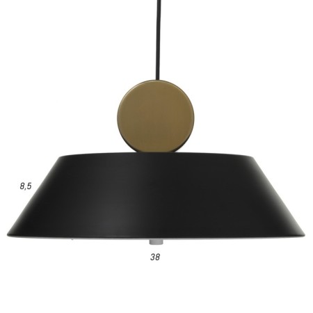 Lamp Bayerlux 2283/1 LED black and gold 38x38x21-121 cm-5