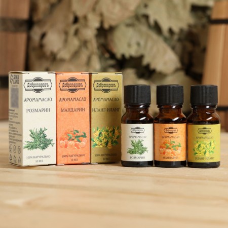Essential oil "Ilang-Ylang, Rosemary, Mandarin", a set of 3 pcs 10 ml, benpan