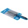 Delight comb, with rings, double-sided 24/37 teeth 25 mm, black and blue
