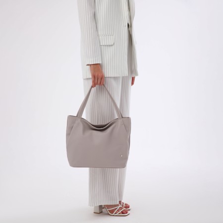 Women's bag with lightning, gray color-8