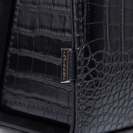 Women's bag El Masta with a zipper, black color-4
