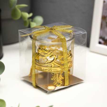Glass "Fantasy" 6*6.3*6.3 cm, gold-3