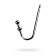 Anal hook with two Toyfa Metal balls, silver color, 41 cm