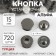 Installation button, alpha (S-shaped), d = 15 mm, black nickel color