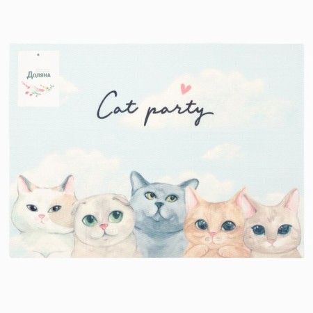 Napkin on the table "Cat Party" PVC 40*29cm-4