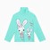 Turtleneck for girls, menthol color, height 92 cm