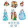 Set for the design "New Year!" 13 parts, garland length 180 cm, 68 x 41 cm
