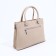 Luggage bag on lightning, 2 outer pockets, beige color